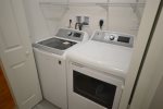 Brand new washer and dryer in first floor bathroom